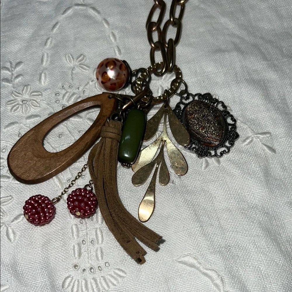 Plunder - Charming Multi-Color Pendant Necklace Whimsygoth boho‎